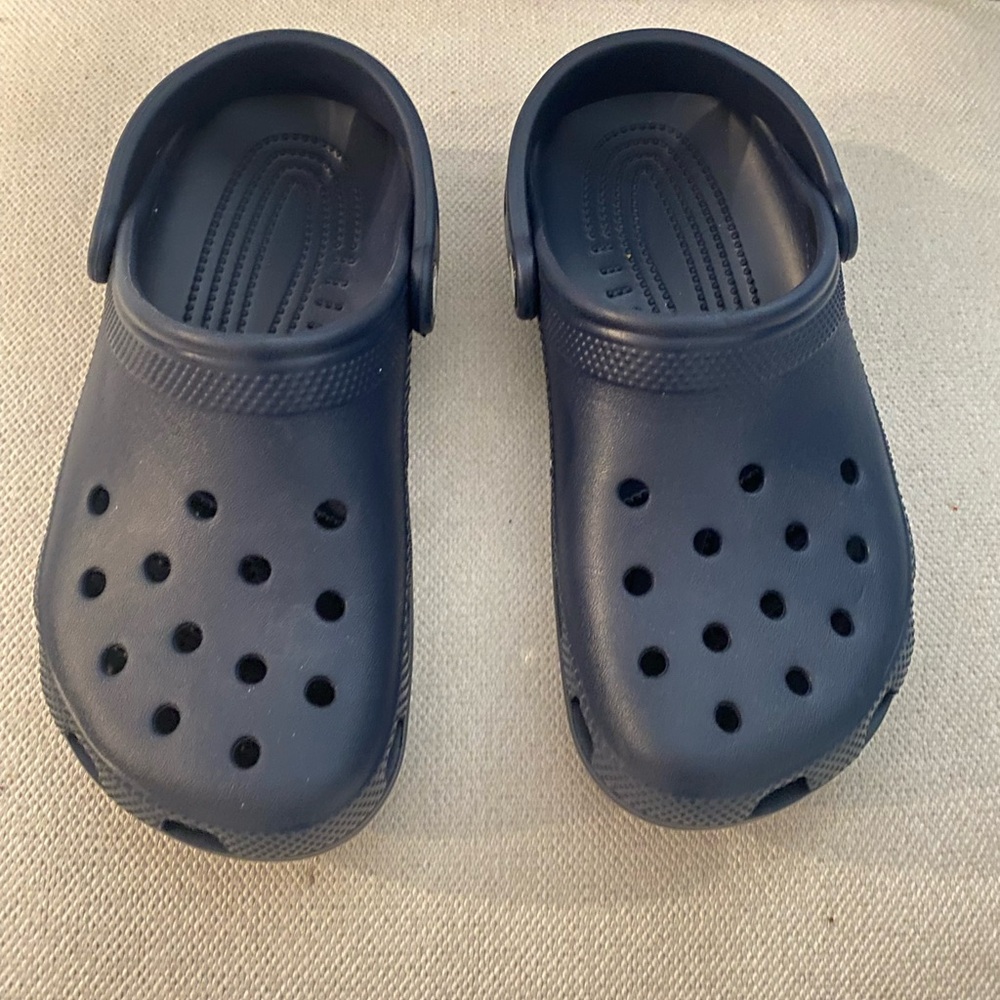 Kids Navy Blue Clogs